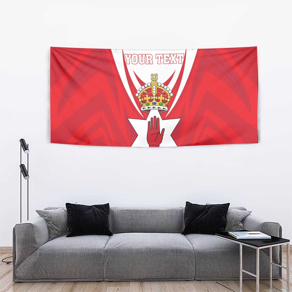 Personalized Northern Ireland Tapestry Coat Of Arms With Map