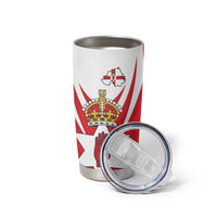 Personalized Northern Ireland Tumbler Cup Coat Of Arms With Map