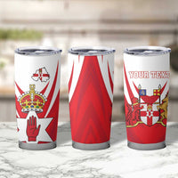 Personalized Northern Ireland Tumbler Cup Coat Of Arms With Map
