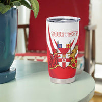 Personalized Northern Ireland Tumbler Cup Coat Of Arms With Map
