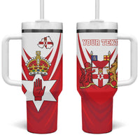 Personalized Northern Ireland Tumbler With Handle Coat Of Arms With Map