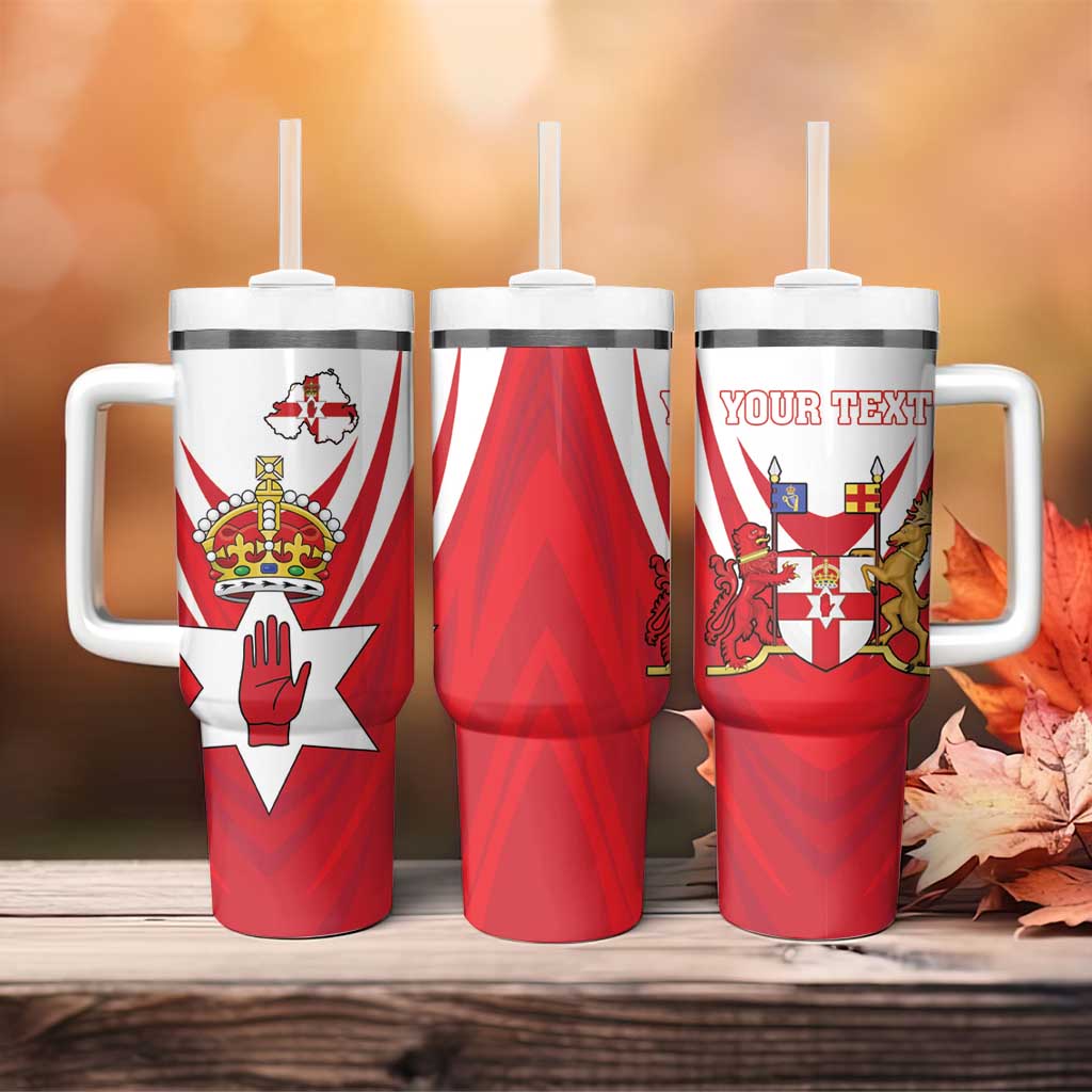 Personalized Northern Ireland Tumbler With Handle Coat Of Arms With Map