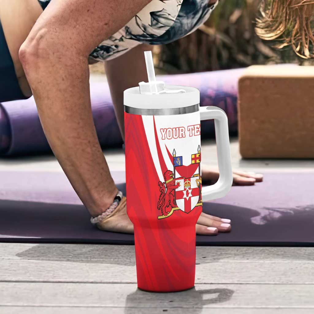 Personalized Northern Ireland Tumbler With Handle Coat Of Arms With Map