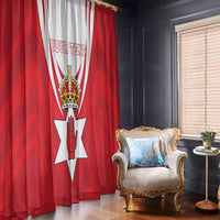 Personalized Northern Ireland Window Curtain Coat Of Arms With Map
