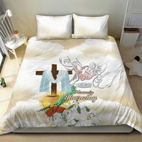 Happy Maundy Thursday Bedding Set Jesus Christ Washing Feet