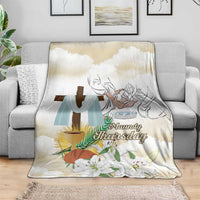 Happy Maundy Thursday Blanket Jesus Christ Washing Feet