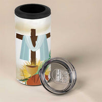 Happy Maundy Thursday 4 in 1 Can Cooler Tumbler Jesus Christ Washing Feet