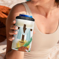 Happy Maundy Thursday 4 in 1 Can Cooler Tumbler Jesus Christ Washing Feet