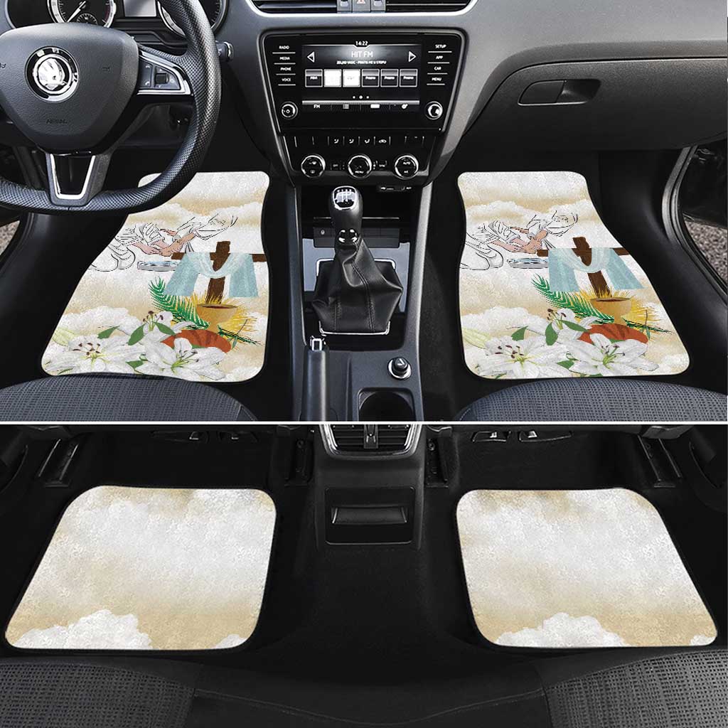 Happy Maundy Thursday Car Mats Jesus Christ Washing Feet