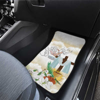 Happy Maundy Thursday Car Mats Jesus Christ Washing Feet