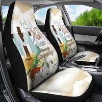 Happy Maundy Thursday Car Seat Cover Jesus Christ Washing Feet