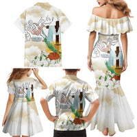 Happy Maundy Thursday Family Matching Mermaid Dress and Hawaiian Shirt Jesus Christ Washing Feet