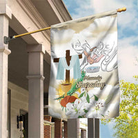 Happy Maundy Thursday Garden Flag Jesus Christ Washing Feet