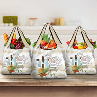 Happy Maundy Thursday Grocery Bag Jesus Christ Washing Feet