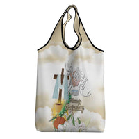 Happy Maundy Thursday Grocery Bag Jesus Christ Washing Feet