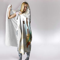 Happy Maundy Thursday Hooded Blanket Jesus Christ Washing Feet