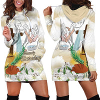 Happy Maundy Thursday Hoodie Dress Jesus Christ Washing Feet