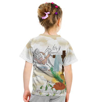Happy Maundy Thursday Kid T Shirt Jesus Christ Washing Feet