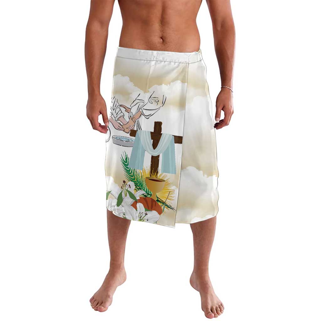 Happy Maundy Thursday Lavalava Jesus Christ Washing Feet