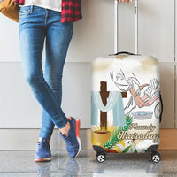 Happy Maundy Thursday Luggage Cover Jesus Christ Washing Feet