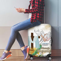Happy Maundy Thursday Luggage Cover Jesus Christ Washing Feet