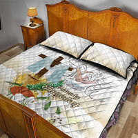 Happy Maundy Thursday Quilt Bed Set Jesus Christ Washing Feet