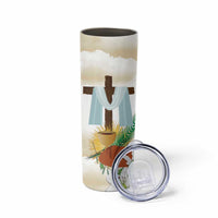 Happy Maundy Thursday Skinny Tumbler Jesus Christ Washing Feet