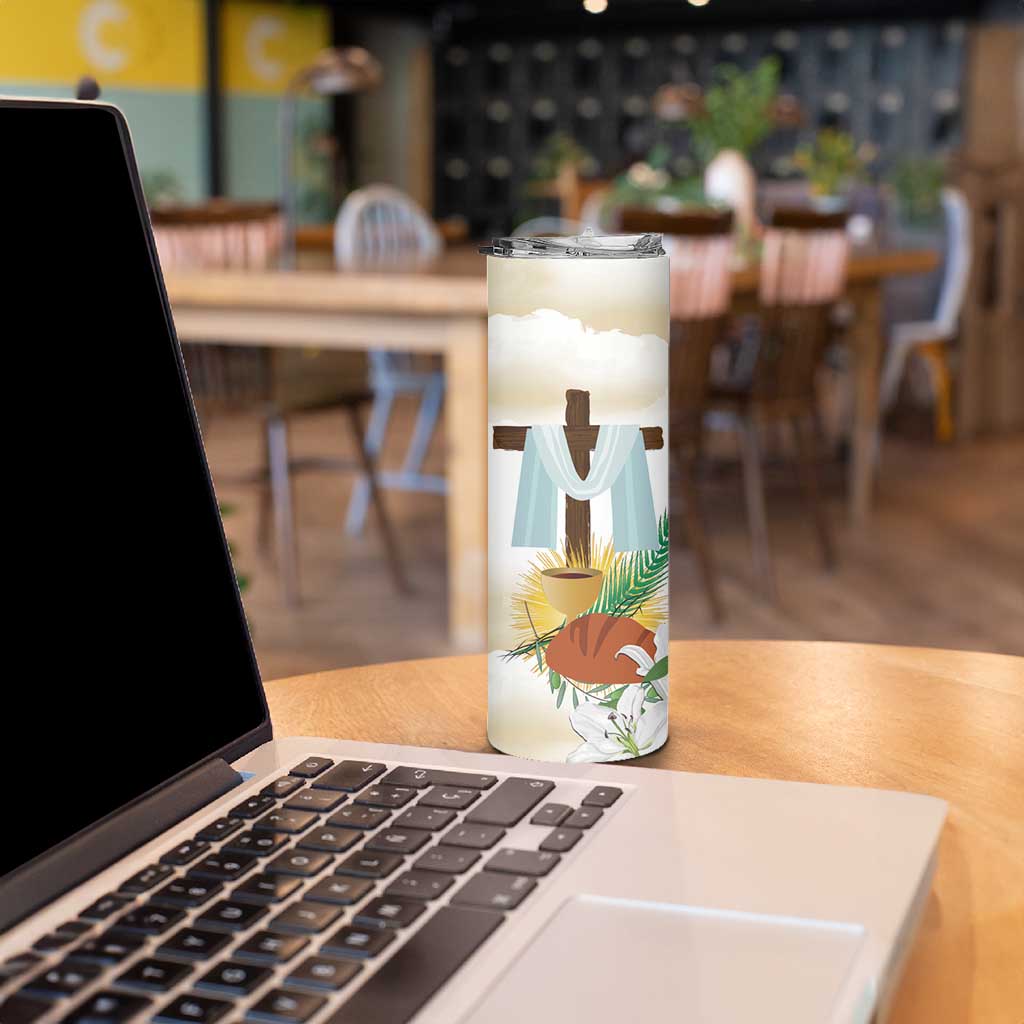 Happy Maundy Thursday Skinny Tumbler Jesus Christ Washing Feet