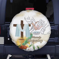 Happy Maundy Thursday Spare Tire Cover Jesus Christ Washing Feet