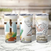 Happy Maundy Thursday Tumbler Cup Jesus Christ Washing Feet