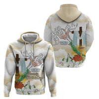 Happy Maundy Thursday Zip Hoodie Jesus Christ Washing Feet