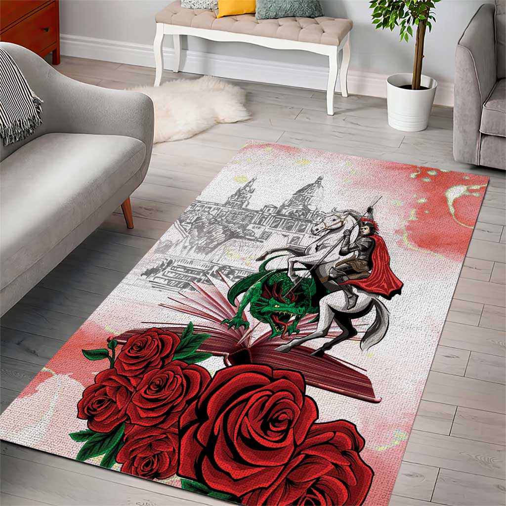 Happy Saint George's Day Area Rug Diada de Sant Jordi
