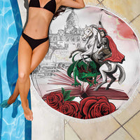Happy Saint George's Day Beach Blanket Diada de Sant Jordi