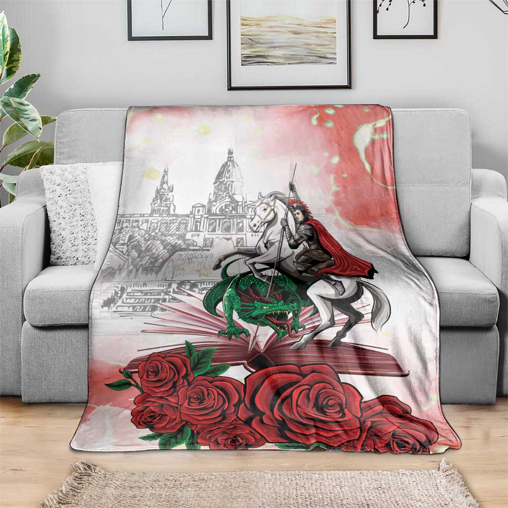 Happy Saint George's Day Blanket Diada de Sant Jordi