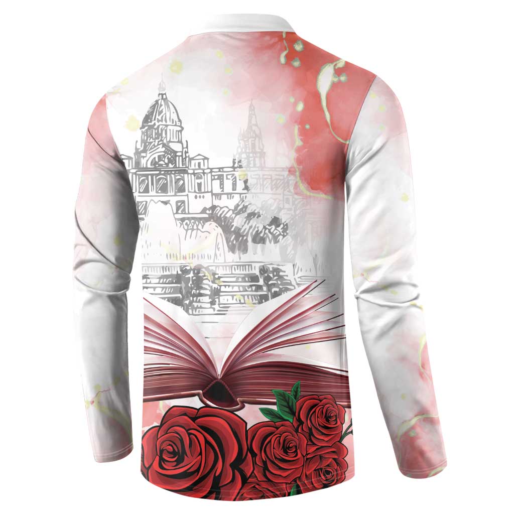 Happy Saint George's Day Button Sweatshirt Diada de Sant Jordi