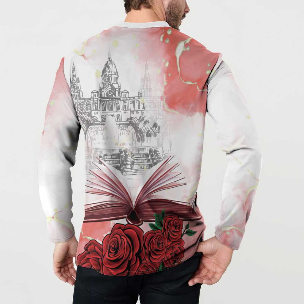 Happy Saint George's Day Button Sweatshirt Diada de Sant Jordi