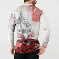 Happy Saint George's Day Button Sweatshirt Diada de Sant Jordi
