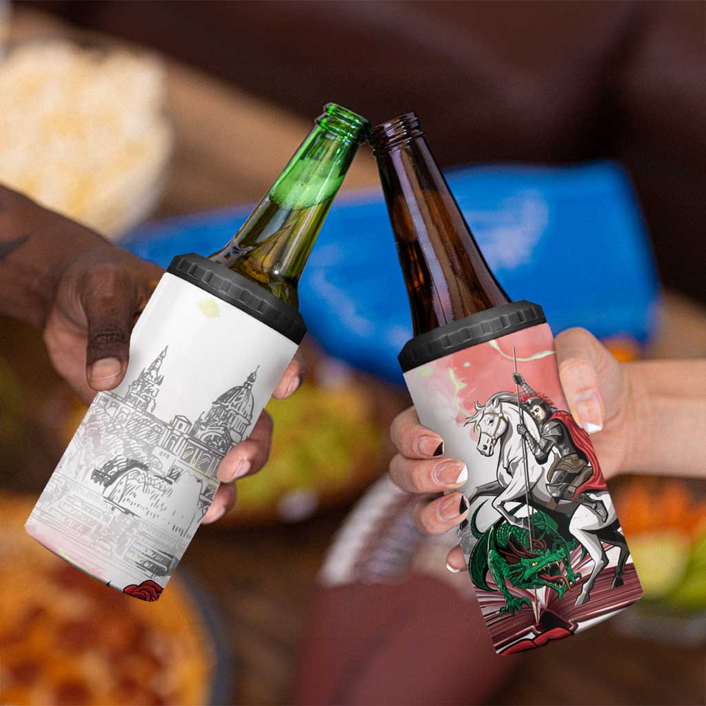 Happy Saint George's Day 4 in 1 Can Cooler Tumbler Diada de Sant Jordi