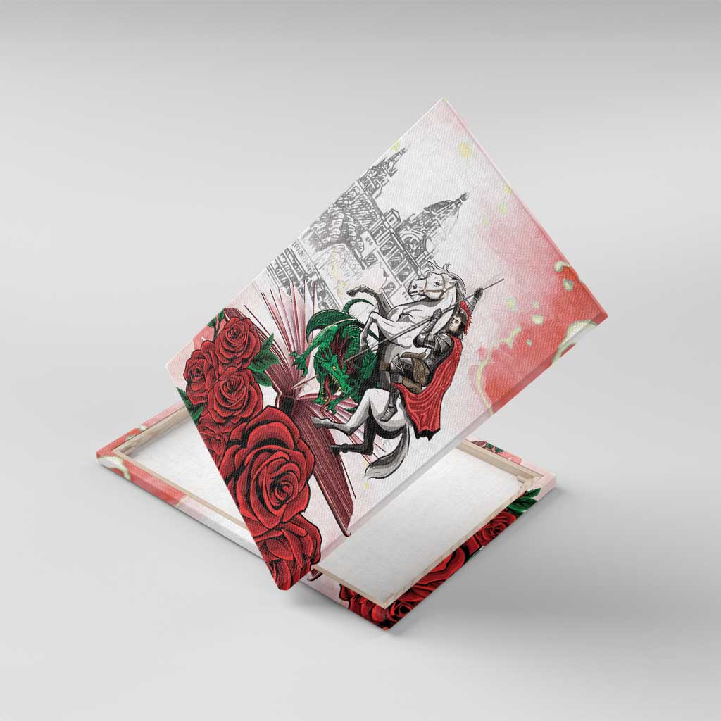 Happy Saint George's Day Canvas Wall Art Diada de Sant Jordi