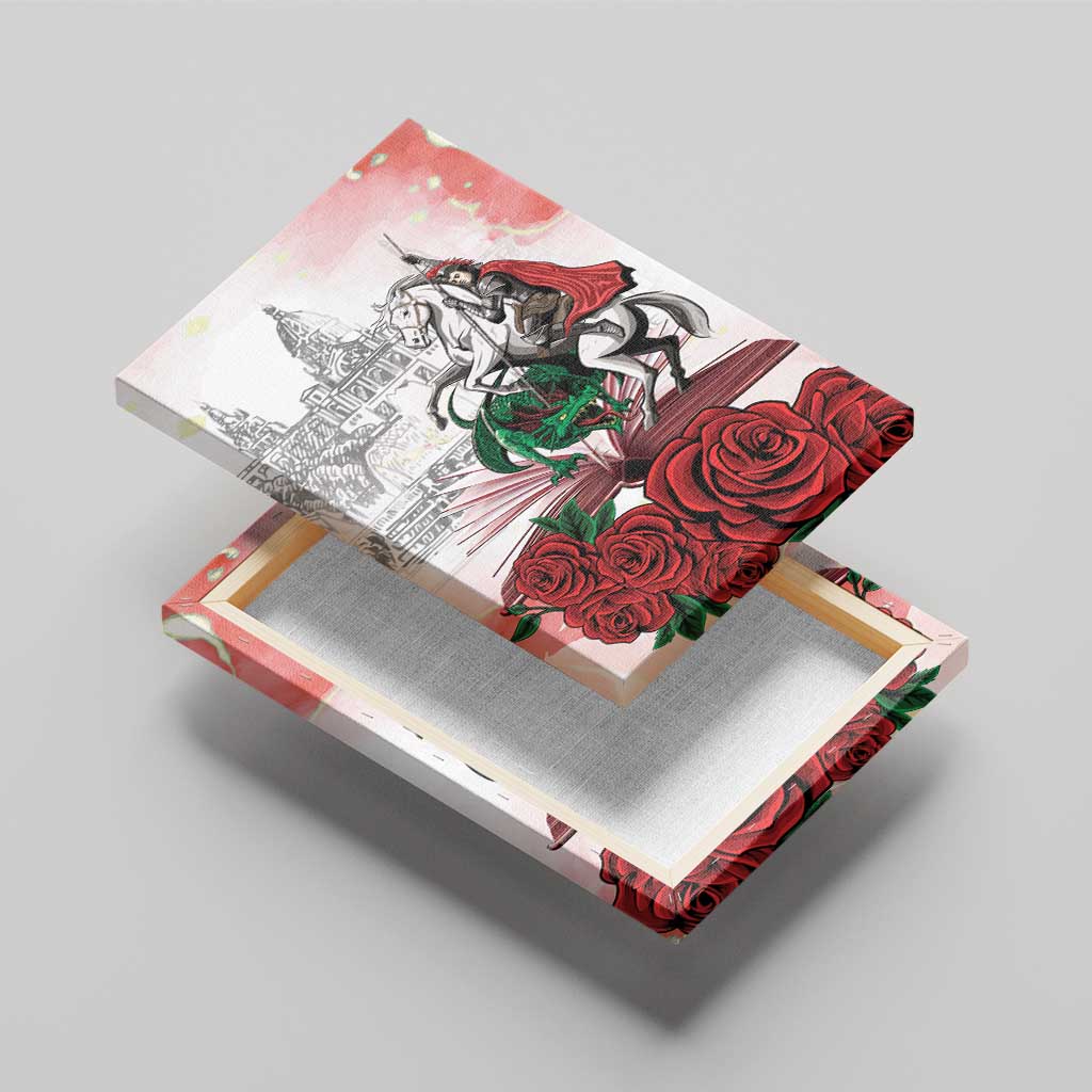 Happy Saint George's Day Canvas Wall Art Diada de Sant Jordi