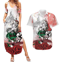 Happy Saint George's Day Couples Matching Summer Maxi Dress and Hawaiian Shirt Diada de Sant Jordi
