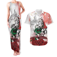 Happy Saint George's Day Couples Matching Tank Maxi Dress and Hawaiian Shirt Diada de Sant Jordi