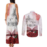 Happy Saint George's Day Couples Matching Tank Maxi Dress and Long Sleeve Button Shirt Diada de Sant Jordi