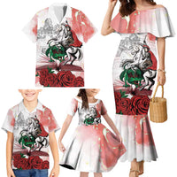 Happy Saint George's Day Family Matching Mermaid Dress and Hawaiian Shirt Diada de Sant Jordi