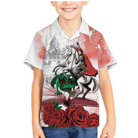 Happy Saint George's Day Family Matching Mermaid Dress and Hawaiian Shirt Diada de Sant Jordi