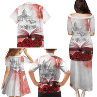 Happy Saint George's Day Family Matching Puletasi and Hawaiian Shirt Diada de Sant Jordi