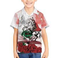 Happy Saint George's Day Family Matching Puletasi and Hawaiian Shirt Diada de Sant Jordi