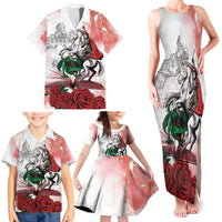 Happy Saint George's Day Family Matching Tank Maxi Dress and Hawaiian Shirt Diada de Sant Jordi