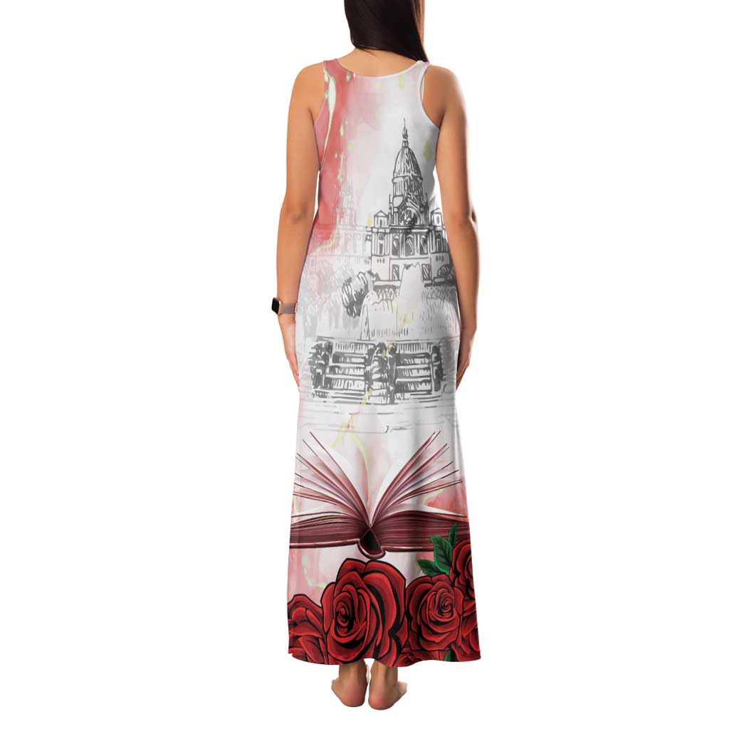 Happy Saint George's Day Family Matching Tank Maxi Dress and Hawaiian Shirt Diada de Sant Jordi