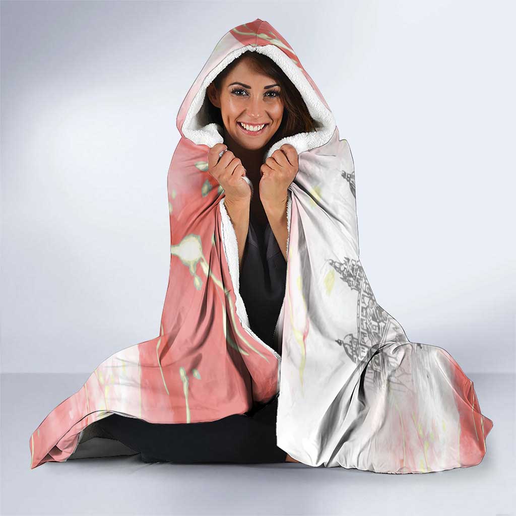 Happy Saint George's Day Hooded Blanket Diada de Sant Jordi